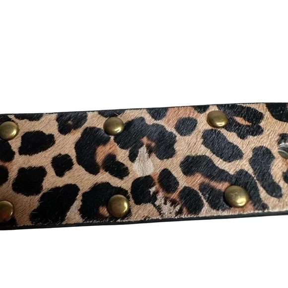 NWOT: Urban Outfitters Leopard Print Belt - Black and Tan - Picture 3 of 15